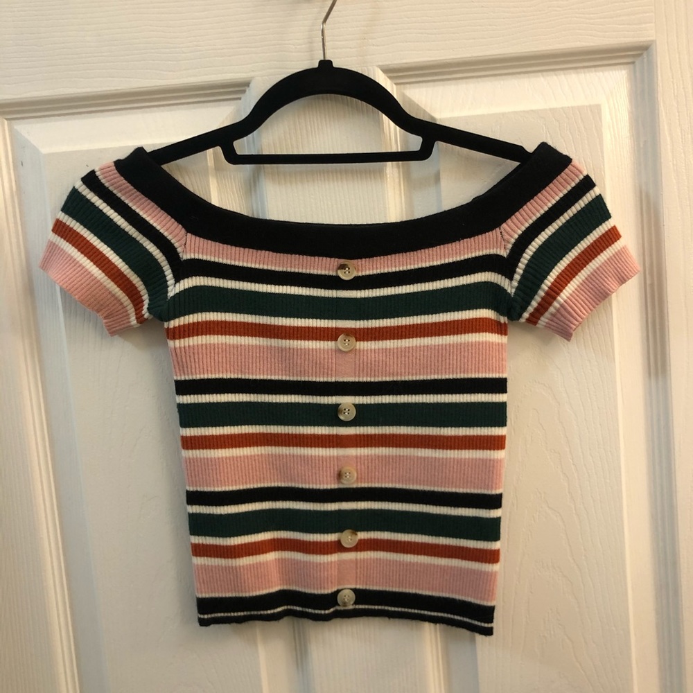 Super Cute Cropped Sweater Shirt